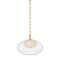 Hudson Valley Lighting Moore Integrated LED Pendant in Aged Brass 9014-AGB - alternate 1