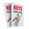 Signmission Keys Made Here, Plastic Signs Only 24 Inch x 36 Inch, Corrugated Plastic, 2PK CSB-2436-2PACK-Keys Made Here - alternate 1