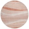 Homeroots 8' Salmon And Pink Round Abstract Washable Indoor Outdoor Area Rug 603709 - alternate 5