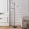 Jonathan Y Ellie 66" 3-Light Mid-Century Modern Metal LED Floor Lamp w/ Triple Frosted Globe Shades, Black/White JYL3087B - alternate 5
