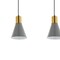 Jonathan Y Apollo 33.5" 3-Light Mid-Century Modern Iron Adjustable Linear LED Pendant, Gray/Brass Gold JYL6134C - alternate 6