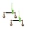 Mytee Products 3/8in-1/2in Hi-Viz Green Quick Ratchet Chain Binder w/ Folding Handle 12000 lbs, 2PK CBRS-FH38x2 - alternate 3