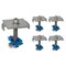 Newhouse Electric Steel Solar Panel Mid Clamp with Bolt, Cone Nut, and Spring for 1-5/8 in. Strut, 5PK SPMC158-5PK - alternate 1