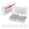 Vevor 72-Piece ORFS O-Ring Plug and Cap Hydraulic Sealing Fittings Kit Sizes 4-16, 72PK ORFS 72PCS-SS - alternate 1