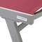 Leisuremod Marlin Patio Chaise Lounge Chair with Armrests in Grey Aluminum Frame, Burgundy, 2PK MLAGR-77BRG2 - alternate 4