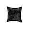 Homeroots Set of Two 18" Black Cowhide Throw Pillows, 2PK 544598 - alternate 2