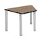 Regency Learning School Desk, 36 in W X Wood, Metal, Noble Oak / Chrome TSD36231918NOBPCM - alternate 1