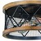 Vaxcel Bremerton 13-in W Bronze Industrial Cage Drum Flush Mount Ceiling Light C0189 - alternate 4