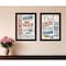 Homeroots Set Of Two American 2 Black Framed Print Wall Art, 2PK 405734 - alternate 3