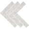 Daltile Eclessia Marble Natural Stone Double Herringbone Mosaic Polished, 7.50 SQFT Per Carton, 10PK M344DBLHERRMSPL - alternate 2