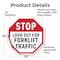 Signmission Stop Look Out for Forklift Traffic, 10 Inch X 10 Inch, Vinyl Decal OC-D-10-41 - alternate 3