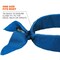 Ergodyne 6702 Blue Cooling Bandana - Embedded Polymers - Tie, 264PK 6702-Bulk - alternate 3