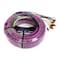 Deejay Led 52-Foot Multi-Amp Accessory Cable 10 RCA Shielded Cables Plus Three Power PURPLE OUTER JACKET TBHMED52PURPLE - alternate 2