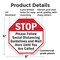 Signmission Stop Please Follow Social Distancin, 6 Inch X 6 Inch, Plastic Sign OC-P-6-196 - alternate 5