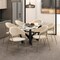 Leisuremod Bella Collection Modern Dining Chair in Off White, 2PK BC21OW2 - alternate 4