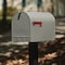 Solar Group Architectural Mailboxes Stanley Classic Galvanized Steel Post Mount Gray Mailbox ST2000AM - alternate 2