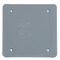 Abb 2-gang weatherproof Blank Cover - Gray E9802CN-CAR - alternate 1