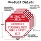 Signmission Restricted Area Authorized Personne, 10 inch X 10 inch, Aluminum Metal Signs, 5PK OC-A-5Pack-10-174 - alternate 3