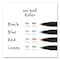 Uni-Ball Rollerball Pen, Stick, Micro 0.5 mm, Black Ink, Black Barrel 60151 - alternate 3