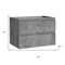 Homeroots 28" Gray Wood Freestanding Bathroom Vanity With White Sink And Two Drawers 627462 - alternate 3