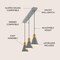 Jonathan Y Apollo 33.5" 3-Light Mid-Century Modern Iron Adjustable Linear LED Pendant, Gray/Brass Gold JYL6134C - alternate 7