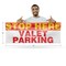 Signmission Stop Here Valet Parking, 18 Inch x 48 Inch, Vinyl Banner B-30867 - alternate 2