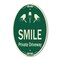 Signmission Smile Private Driveway With Video Surveillanc, 12 Inch X 18 Inch Designer, Heavy Gauge Aluminum A-OV-G-1218-9753 - alternate 1