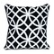 Homeroots 20" Black Geometric Cotton Throw Pillow 529284 - alternate 2