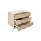 Homeroots 24" Natural Solid Wood Ribbed Texture Three Drawer Nightstand 569601 - alternate 7