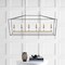 Jonathan Y Pagoda 49" 6-Light Classic Traditional Metal Linear Cage Lantern LED Pendant, Gray/Brass Gold JYL7439F - alternate 3