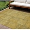 Homeroots 9' X 12' Gold Wheat And Gray Patchwork Washable Indoor Outdoor Area Rug 581603 - alternate 1