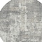 Homeroots 8' Gray And Ivory Round Abstract Washable Indoor Outdoor Area Rug 597970 - alternate 3