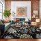 World Rug Gallery Floral Medallion Area Rug 7 ft 10 in x 10 ft Black WR143BLACK8X10 - alternate 3