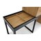 Homeroots 63" Natural and Black Wood and Metal Writing Desk 543780 - alternate 3
