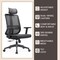 Leisuremod Nift Mesh Ergonomic Swivel Office Chair with Headrest NO62BL - alternate 6
