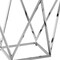 Homeroots 22" Silver Metallic And White Stone Square End Table 543887 - alternate 4