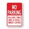 Signmission No Parking Violators Will Be Towed Away At Vehicle Aluminum, 18" x 24", A-1824-24998 A-1824-24998 - alternate 1