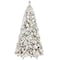 Homeroots 7' Pre Lit Full Flocked Pine Christmas Tree 713097 - alternate 1