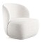 Homeroots 31" White Boucle Wingback Chair 520661 - alternate 1