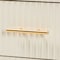 Baxton Studio Primrose Mid-Century Ivory Fluted Wood King Size 4-Piece Canopy Bedroom Set 249-13821-13831-13823-ZORO - alternate 5