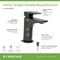 Symmons Verity Single-Hole Single-Handle Bathroom Faucet with Push Pop Drain (1.0 GPM) SLS4912MBPP - alternate 2