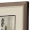 Homeroots Set Of Two Sumi-e Silhouette I Silver Framed Wall Art, 2PK 649154 - alternate 1