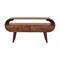 Homeroots 35in Brown Solid Wood Enclosed and Open Storage TV Stand 727850 - alternate 2
