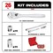 Milwaukee Tool 1/4 in Drive Socket Wrench Set SAE 26 Pieces 5/32 in to 9/16 in , Chrome 48-22-9404 - alternate 4