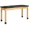 Diversified Spaces Rectangle Table, 60" W, 62" L, 36" H, ChemGuard Laminate, black P7602BK36N - alternate 1