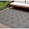 Homeroots 6' X 9' Dark Gray And Light Gray Geometric Indoor Outdoor Area Rug 550514 - alternate 4