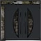 Vdomdoors Metal Double Doors Deux 6501 Black Enamel Opaque Black Glass 1 Sidelight and Top Transom Entry Mode DEUX6501DEXD-BLK-W72+14xH96+12-LH-O - alternate 3
