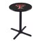 Holland Bar Stool Co 36" Blk Wrinkle Texas Tech Pub Table, 36" dia. Top L211B3636TXTech - alternate 1