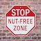 Signmission Stop Nut-free Zone, 10 inch X 10 inch, Aluminum Metal Signs, 2PK OC-A-2PACK-10-119 - alternate 3