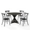 Crosley Hayden 5-Piece Round Dining Table Set W/Camille Chairs KF20010SL-MB - alternate 5